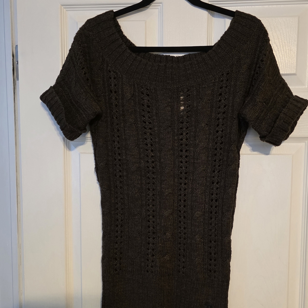 Abercrombie & Fitch Dark Brown Knit Sweater